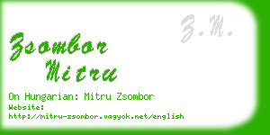 zsombor mitru business card